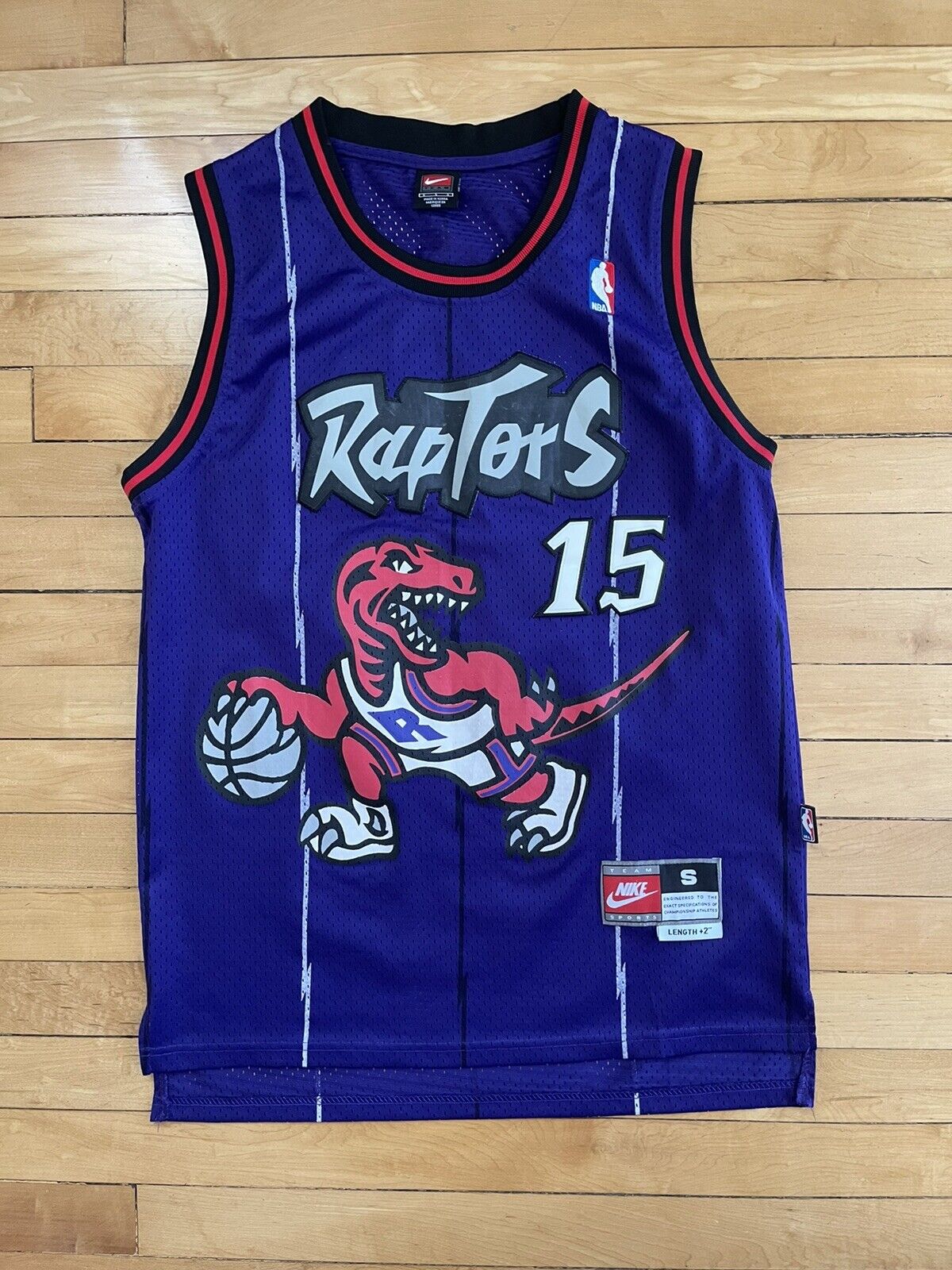 Vintage Vince Carter Toronto Raptors Nike Basketball Jersey #15 Size Small