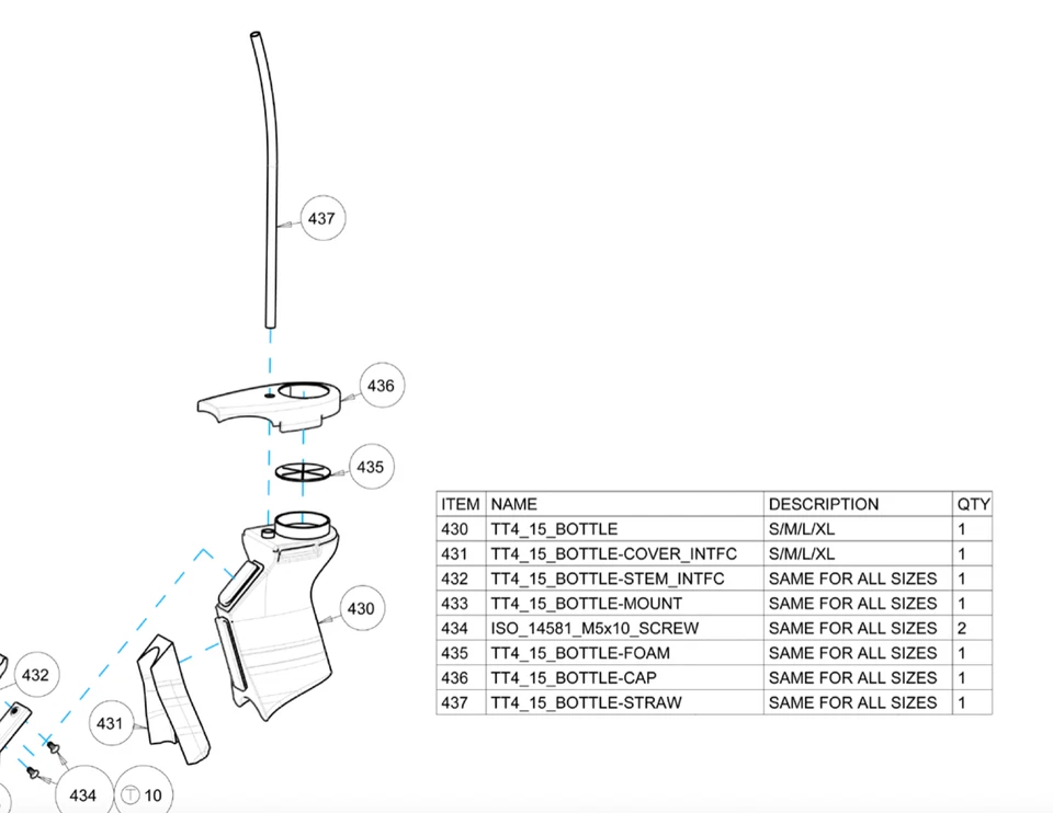 Scott Sports Plasma 5 MY15 Aero Drink Bottle size L / XL - 238937 - Image 2 of 3