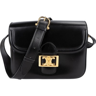 Celine Boxcalf Leather Triomphe Shoulder Bag Tasche