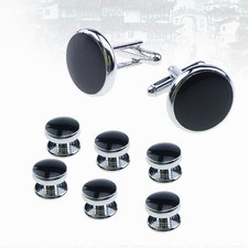 8 Pcs Studs Set Tuxedo Shirts Cufflinks and for Men Dress Clothing