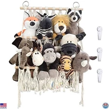 Handmade Stuffed Animal Hammock Net - Wall Hanging Toy Organizer for Plush Toys