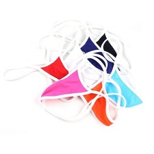 Atmungsaktiv Damen Tanga Bikini G-String Niedrige Leibhöhe Slips T-Rücken