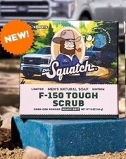 NEW SCENT!! 2 PACK Dr Squatch F-150 TOUGH SCRUB FORD Limited Edition Bar!