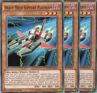 yugioh 3x Heavy Mech Support Platform SDGR-EN019 COMMON 1AUFLAGE ENGLISCH
