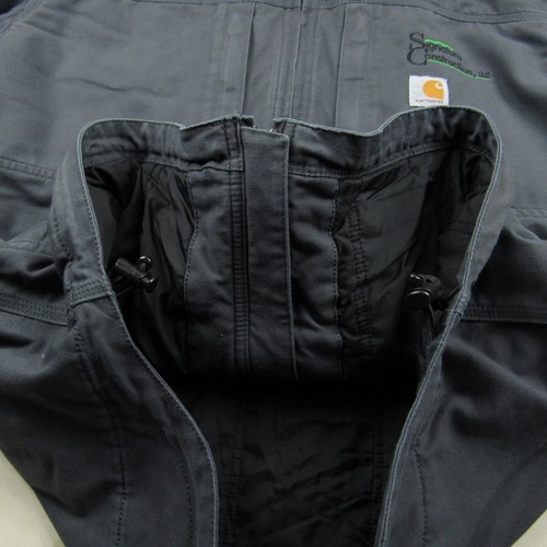 Carhartt Jacket Men Large Blue Gray Full Swing Canvas Zip Insulated Quick Duck - Picture 8 of 17