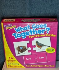TREND What Goes Together Fun-to-Know Puzzles T-36005 - COMPLETE! Educational