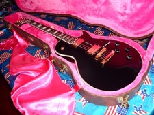 STUNNING BURNY  RLC-60 SUPER GRADE L.P CUSTOM BLACK, UPGRADED PICKUPS AND WIRING