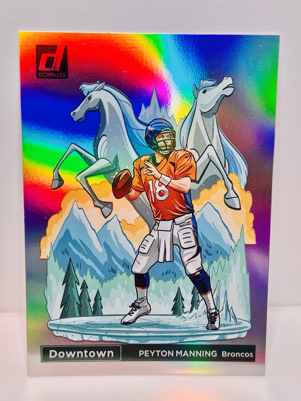 2023 Panini Donruss Downtown SSP Case Hit Peyton Manning D-9 Broncos