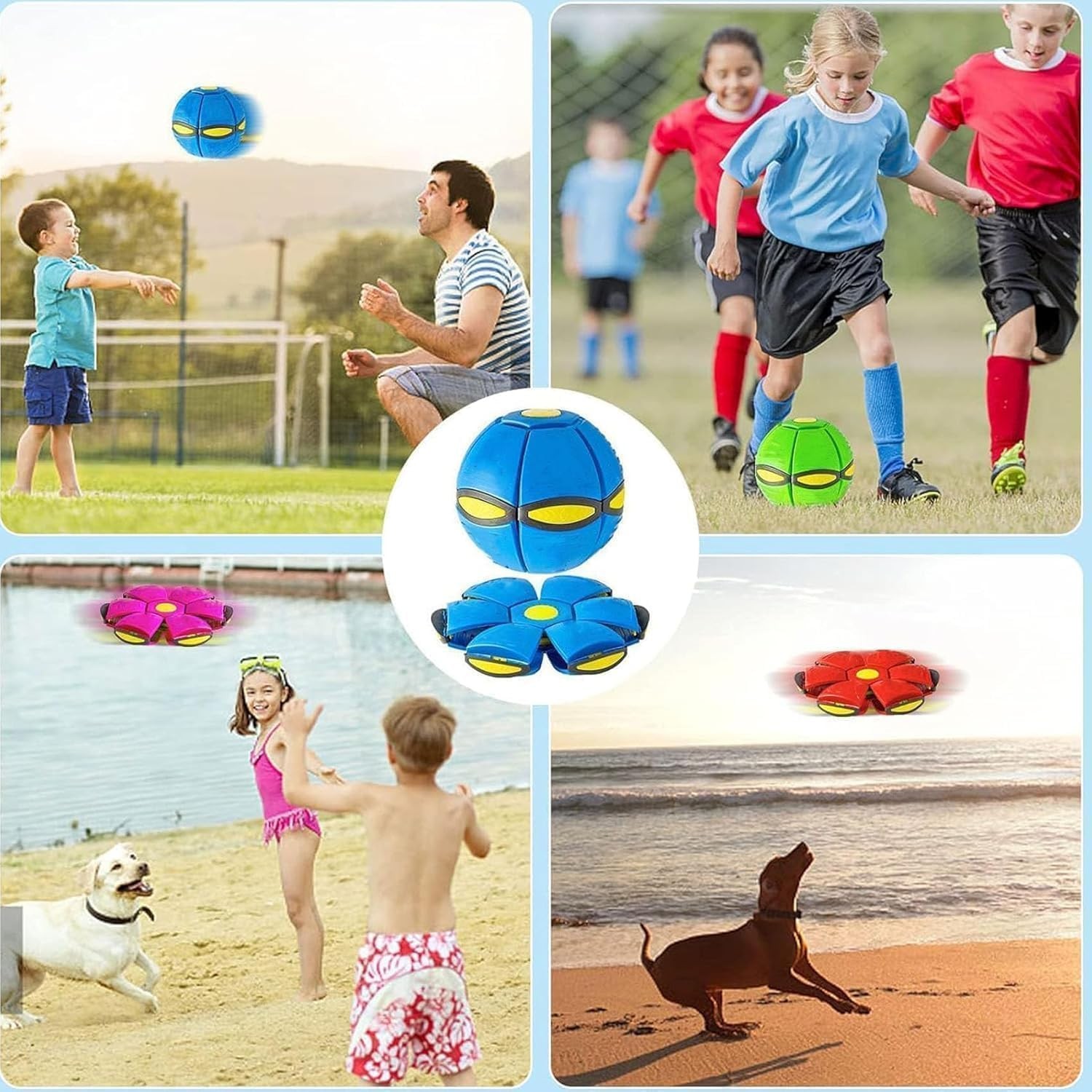 Bouncy Ball Magic Flying Saucer Ball Educational Pet Children's Toy Indoor and O