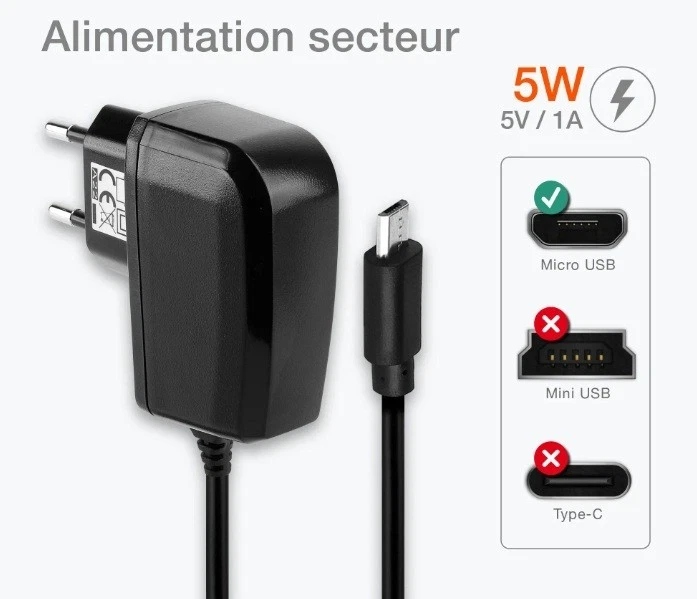 Chargeur Secteur Micro USB Pour LG Optimus Black (P970) / Optimus 2X (P990) /... - Photo 4/4