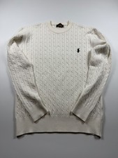KN 141 Ralph Lauren Cable Knit Sweater White