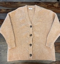 Mango MNG Long Sleeve Oversized Cardigan Tan/...