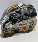 TOM BARRASSO MARC-ANDRE FLEURY SIGNED PITTSBURGH PENGUINS FS GOALIE MASK JSA COA — photo 2