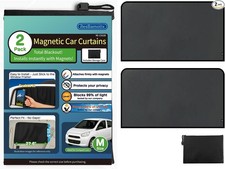 Car Side Window Sun Shade, 2 Pack, Privacy Medium 27.6"L x 20.5"W x 2pcs