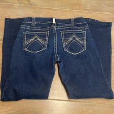 Ariat R.E.A.L. Denim Bootcut Jeans Womens 30x30 Blue Medium Wash Mid Rise