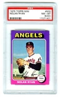 NOLAN RYAN~CALIFORNIA ANGELS~RARE 1975 TOPPS MINI PSA-8 NM-MT (OC) MLB CARD #500
