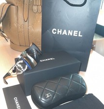 CHANEL Shield Sunglasses   Crystal CC Logo   Silver Mirror   BRAND NEW