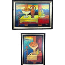 Slava TCH Framed Art Print Set Warm Breeze & Departing Summer 31x23 Canada 