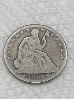 1855 O Seated Liberty Half Dollar 90% Silver Coin
