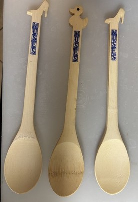 Krewe Of Muses 3 Wood Duck & Stilleto Spoons, New