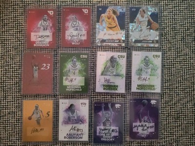 Huge 2024 Onit Athlete women basketball Auto 12 cards Lot alabama TCU K State