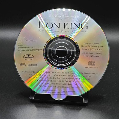 Der König der Löwen CD Soundtrack Lion King 1994 Elton John Hans Zimmer Disney