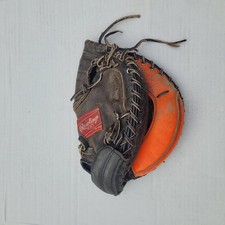 RAWLINGS Mike Piazza RCM30BT Leather Baseball Catchers Mitt Glove RHT Needs Work