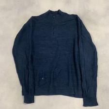 Columbia Knitted Jumper 1/4 Zip Knit Sweater Men's L