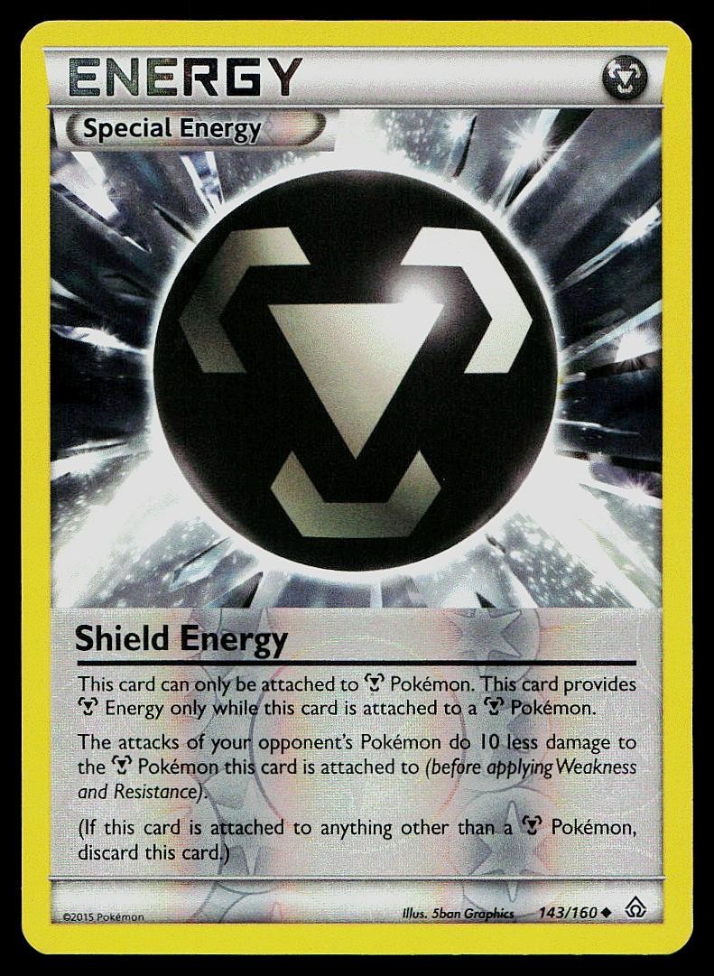 Pokemon Card Primal Clash Shield Energy 143/160 Uncommon Reverse Holo