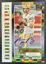 2017 Panini Donruss Aaron Rodgers Dominators Auto #/5 Packers