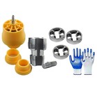 Electric Drill Compatible PVC Pipe Threader Kit with Various Die Sizes