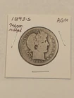 1893-S Semi-Key Barber Half Dollar, Nearly Full Rim AG+