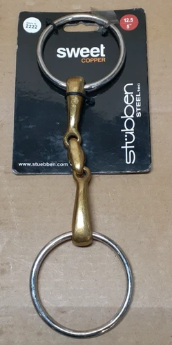 Stubben Sweet Copper Loose Ring Snaffle with Bean Mouth 5 1/2 in