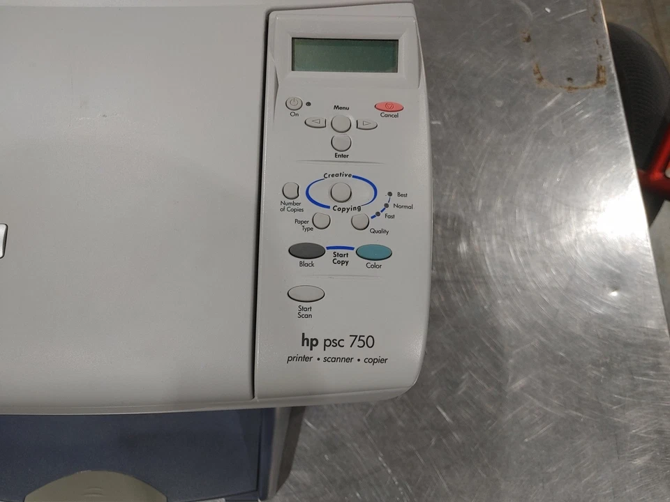 Good Condition HP PSC 750 All-in-one printer Tested Working Needs New Ink Grey - Image 3 of 4