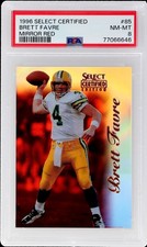 1996 Select Certified Brett Favre #85 PSA 8 Mirror Red /90 Football NM-MT