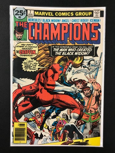 Champions #7 (1976) SCHLÜSSEL! 1. vollständige Apps von Darkstar & Yuri Petrovich, MID GRADE+!