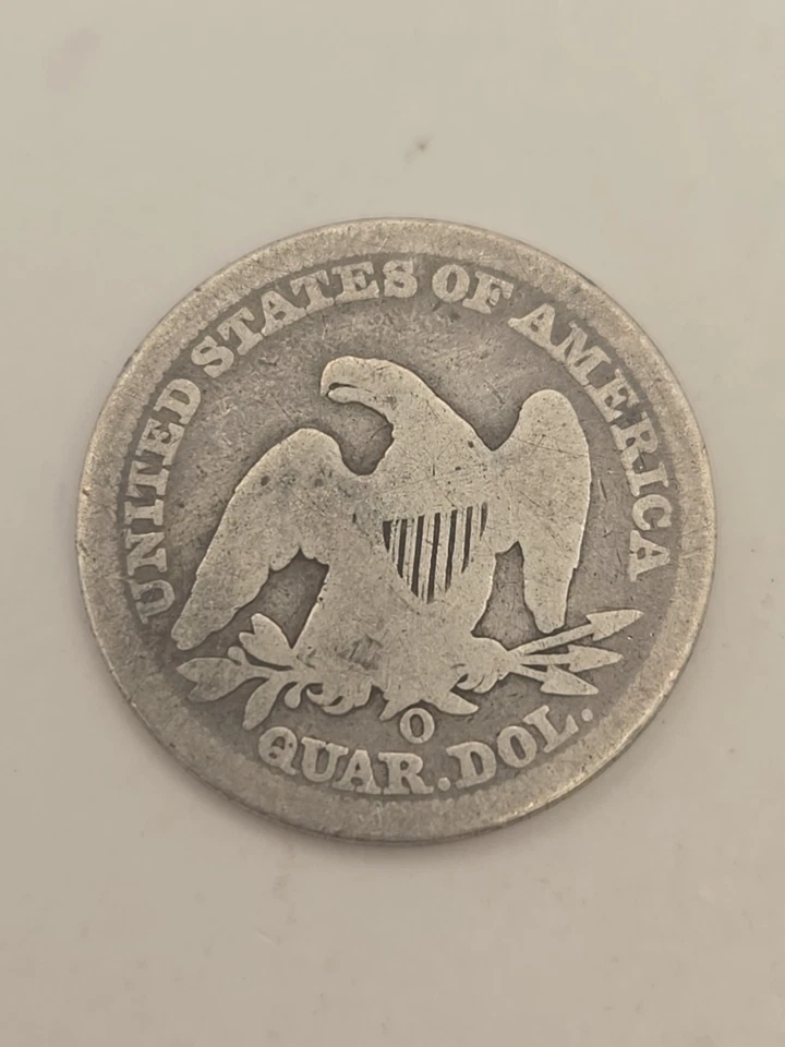 1851 O Silver Seated Liberty Quarter 25c - Image 4 of 4