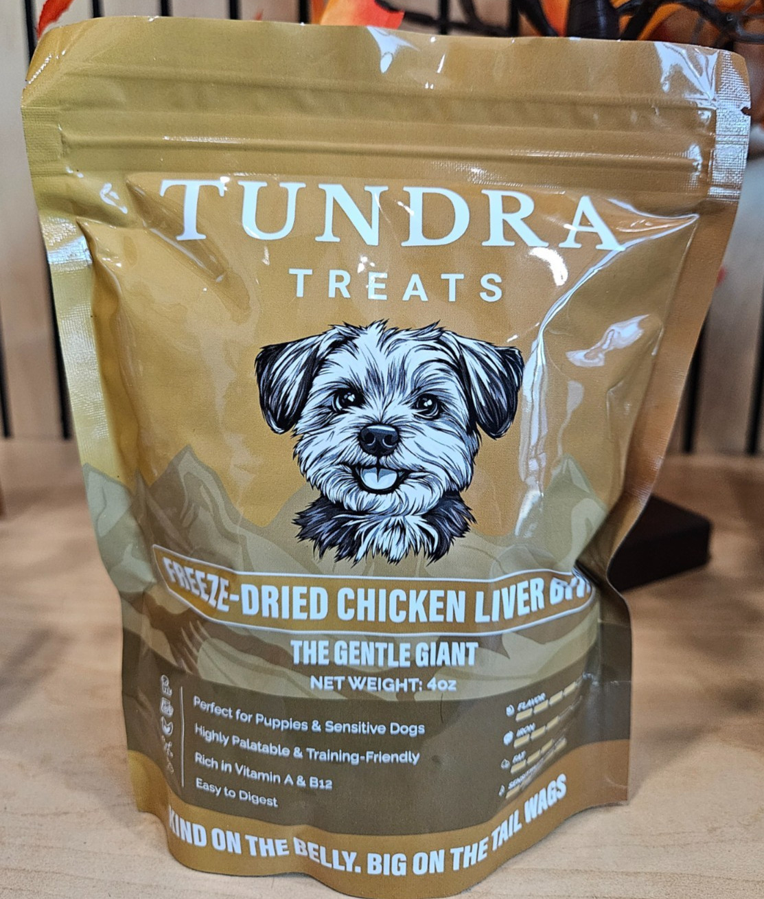My Tundra Dog 4 oz Freeze Dried Chicken Liver Dog Treats