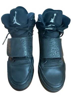 Jordan Dub Zero Black Silver 2016 GS Size 6Y  Triple Black |Retro Youth Sneakers