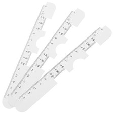 3 Pcs Pupillary Distance Rulers Plastic Optical Measurement Tool For Care