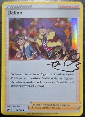 Pokemon Zenit der Könige Delion 134/159 Holo Deutsch Error Karte Farbfehler VB