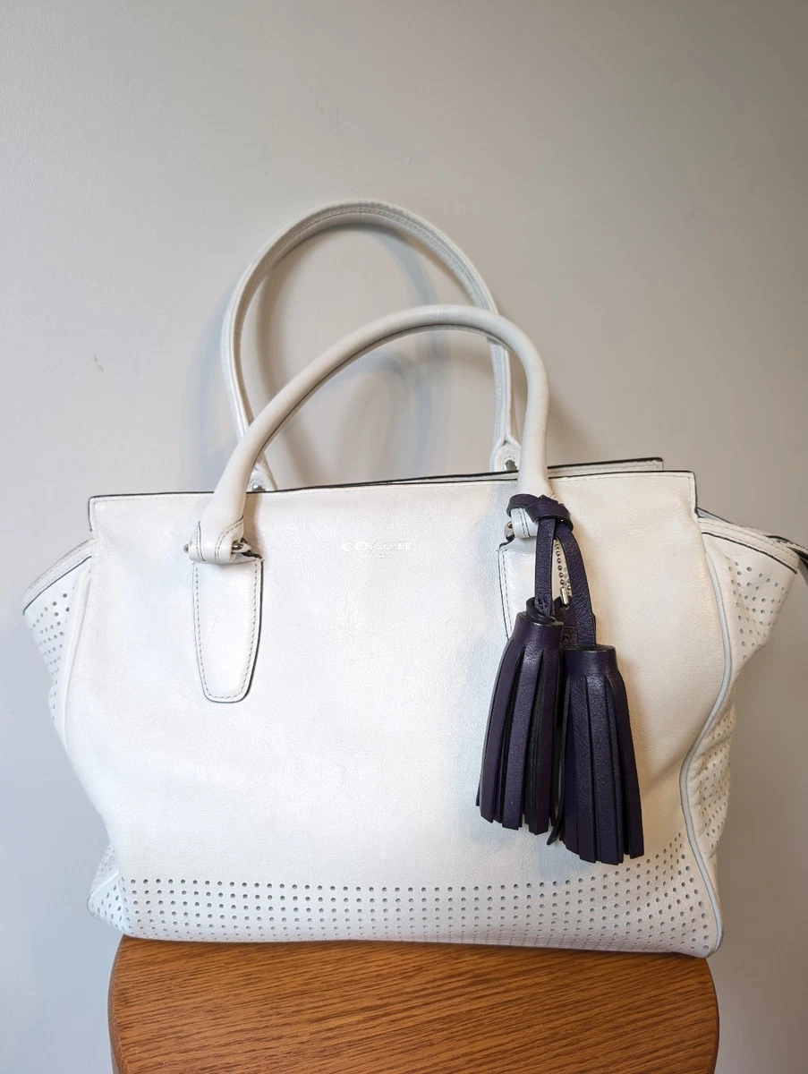 COACH　レガシーワンショルダーバッグ　レザーホワイト系 65周年 Coach Legacy Shoulder Bag White Bags & Handbags for Women for sale