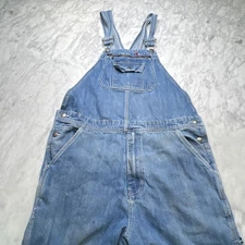 Craftsman Men Bib Overalls 34x32 Carpenter Farmer Painter Handyman Denim Thrash