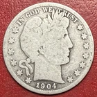 1904-S Barber Half Dollar. Free Shipping