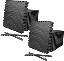 CAPHAUS 1/2 Inch Thickness Multipurpose EVA Foam Floor Tiles, 24-Inch x 24-Inch