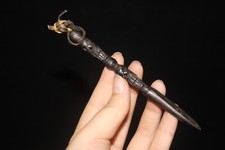 5" Tibetan Buddhism temple Tiantie skull Vajra Phurpa Dagger equipment