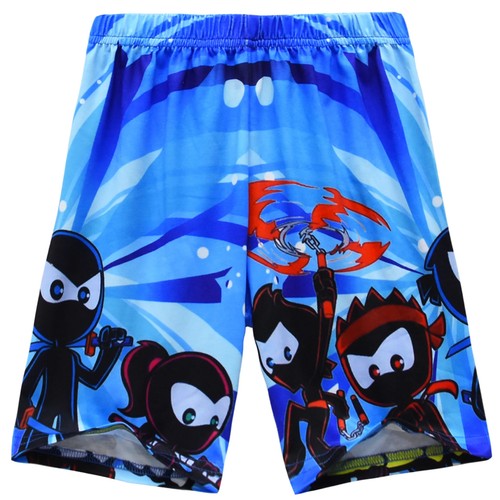 NINJA KIDZ Kids Short Sleeve Pajama Set Summer Tops+Shorts Suit Costumes - Picture 6 of 25