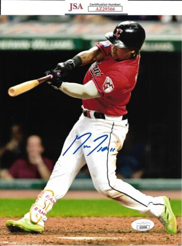 JOSE RAMIREZ signed autographed (CLEVELAND GUARDIANS) 8x10 photo COA JSA AZ29566