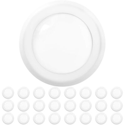 Sunco 24 Pack 5/6 LED Disk Lights Flush Mount Ceiling Light Fixture Recessed ...