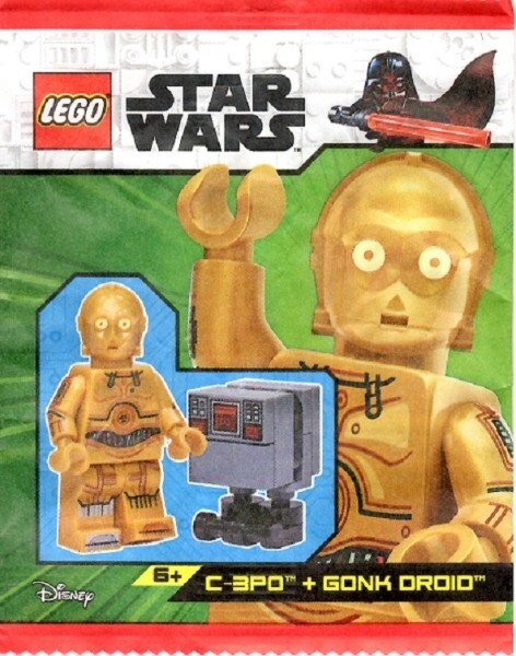 New - LEGO Star Wars - C-3PO and Gonk Droid Set - 912310 - sw1201 & sw1314 ¬